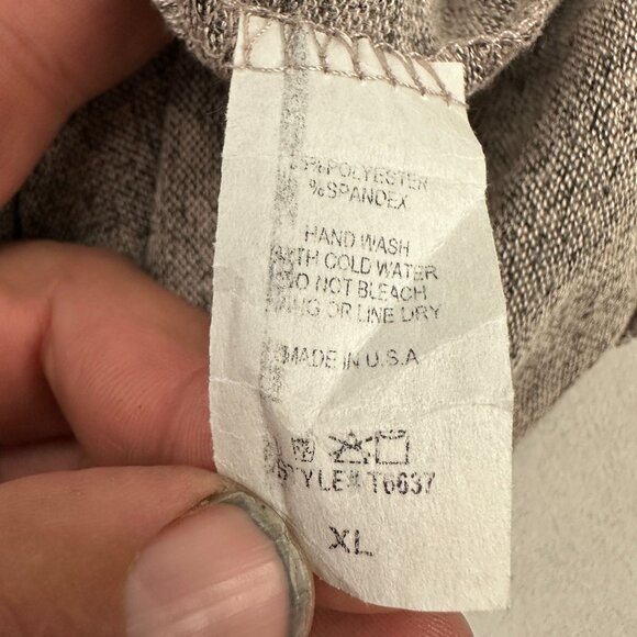 Acting Pro Size XL Heather Gray Sweater With Sequin Shoulder Detail - Picture 4 of 4